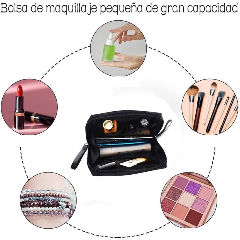 GeorgeX Bolsa de Maquillaje de Viaje para Mujer, Estuches de