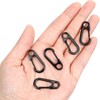 Cyiiifa Mini Carabiner, Small, Canavila, Black, Set of 10, Snap