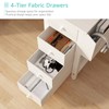 Lufeiya White L Shaped Computer Desk with Drawers & Storage