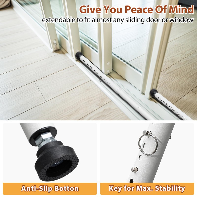 2-in-1 Upgraded Door Security Bar & Sliding Patio Door (2
