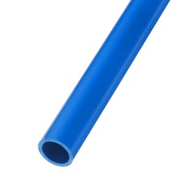 Rebower 5/8" x 0.8" PVC Pipe 20" Plastic Rigid Tubing Round High Impact Drain Pipe, [for Greenhouse Garden Home HVAC Plumbing] - 16mm x 20mm / Blue