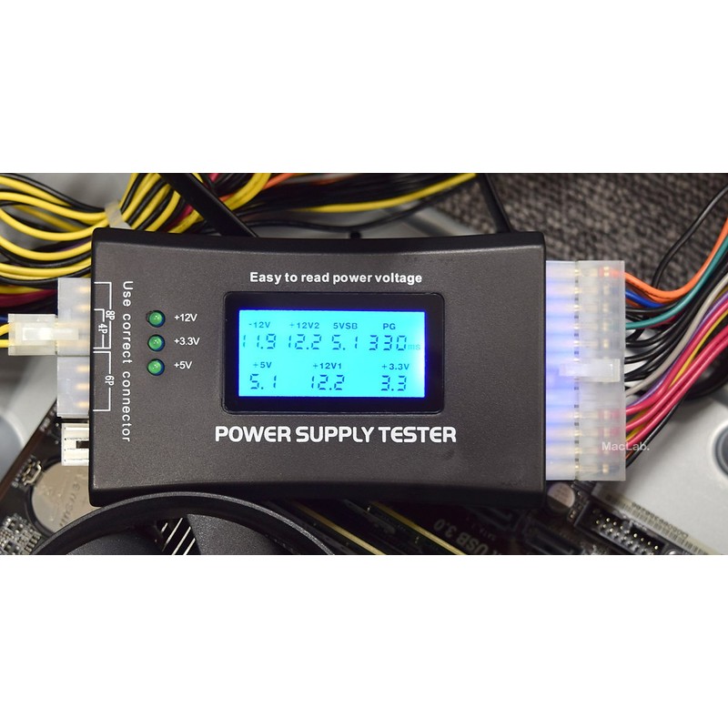 MacLab. PC Power Supply Simple Tester for PC Power Supply