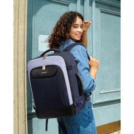 LOVEVOOK 40L Travel Backpack for Women Men, Large Carry on Backpack for Airplanes TSA Personal Item Travel Bag fits 15.6" Laptop, Waterproof Weekender Essentials Airline Approved with 2 Packing Cubes