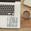 CYBRIDGE EXCEL Short Cut Key Sticker PVC Transparent Sticker Excel