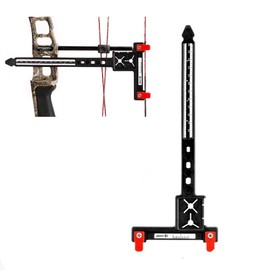 Kissybride Multifunctional Archery Bow T-Shaped Square Ruler Measurement Tool Bow Turning Kit for Recurve Bow and Recurve Bow (Black)