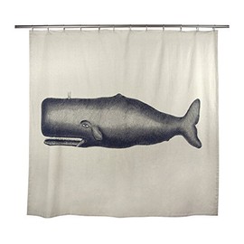 Thomas Paul Moby Shower Curtain, Ink