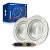 KAX Brakes and Rotors, Rear Brake Pads and Rotors kit