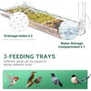 Window Bird Feeder, Clear Bird Feeders Window Mounted with Strong