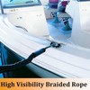 Bungee Dock Lines for Boat, 4 feet Mooring Ropes, Shock