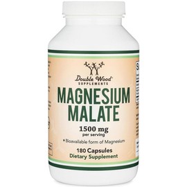 Magnesium Malate Capsules (420) - 1 500mg per serving (magnesium bound to malic acid) Third Party Tested, 180 Tablets, 1 Count / 말산 마그네슘 캡슐(420개) - 1회 제공량당 1 500mg(말산에 결합된 마그네슘) 타사 테스트 완료, 180정, 1개