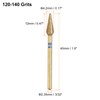 sourcing map 8pcs 120-140 Grits Diamond Grinding Bit 4.2mm Bullet-Head