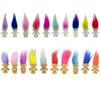 20pcs Luminous Mini Troll Dolls Glow in The Dark Vintage