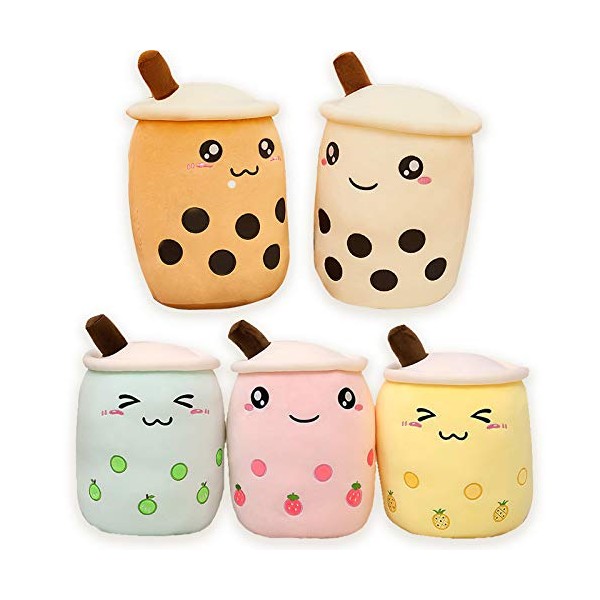 Amozo Cute Cartoon Boba Milk Tea Soft Plush Doll, Giant
