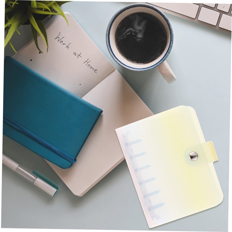 STOBOK 6-Ring Binder Planner Loose-Leaf Notebook PVC Cover Scrapbook Case