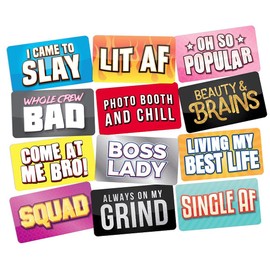 Photo Booth Props 6 pieza Diversión Prop signos ideales para bricolaje Photo Booth ideal para Alquiler de Photo Booth. Divertido Photo Booth Props los huéspedes Amor.