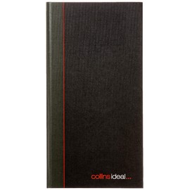 Collins Ideal Double Cash Manuscript Book - 192 Pages, Black