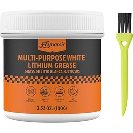 Multi Purpose White Lithium Grease 3.52 Oz for Automotive Brake Calipers Door Hinges Bike Bearings Tracks High Temp Heavy Duty NLGI 2 Lubricant Protects Against Rust and Corrosion (100g)