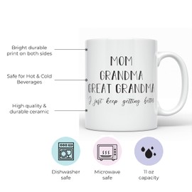 YouNique Designs You Are Going To Be A Great Grandma Mug, 11 Oz, Promoted To Great Grandma Pregnancy Announcement, GG Gifts for Great Grandma, Great Grammy Mug, Great Grandparents Mug (White)