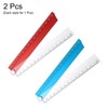sourcing map 2pcs Folding Straight Ruler 30cm Metric Aluminum Alloy