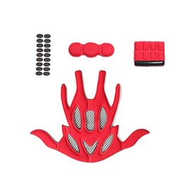 PAXLAMB Foam Padding Kit 21PCS Head Protection Liner Inner Protective Pads Net Replacement Pad Cushion Mat Set for Bike Bicycle Motorcycle Cycling Riding Sport Helmets (Red N J)