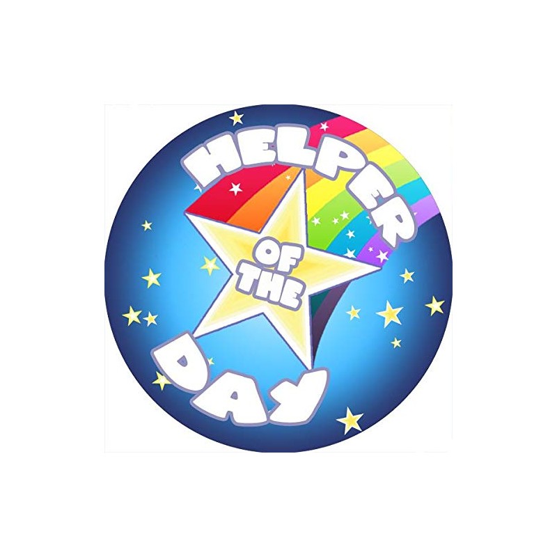144 Helper of the Day 30mm School Reward Stickers for