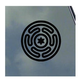 Hecate Wheel Vinyl Sticker Decal Circle Labyrinth Symbol