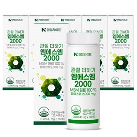 Entop Life [12 months] Entop Life MSM Joint Plus MSM 2000 120 tablets, 6 units / [12개월] 엔탑라이프 MSM 관절 더하기 엠에스엠 2000 120정, 6개