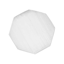 NKlaus Selenite Octagon Charging Plate 8 x 7.5 cm - For Gemstone Charging, Reiki & Spiritual Cleansing, Ideal for Meditation, Feng Shui & Chakra Work