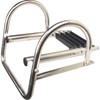Mojiate 4-Step Stainless Steel Pontoon Boat Ladder - Foldable Telescoping