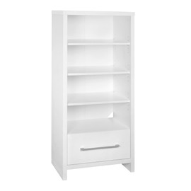 ClosetMaid 1651 Media Storage Tower Bookcase with Drawer, White