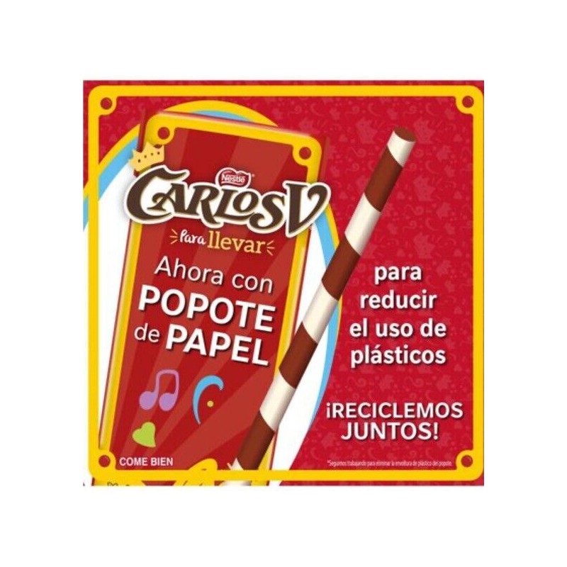 Carlos V 8 PACK Leche Carlos V Quinto Sabor Chocolate