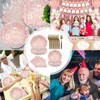 Birthday Party Tableware Set - 92PCS, Pink Rose Gold Decorations
