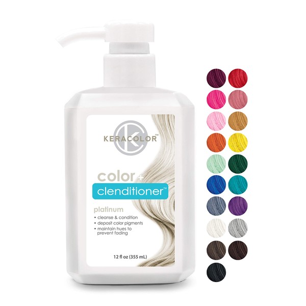 Keracolor Clenditioner Hair Dye (19 colors) Semi Permanent Hair Color Depositing Conditioner, Cruelty-free