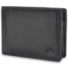 Baur Men's Genuine Leather Wallet with RFID Protection, Landscape Format,