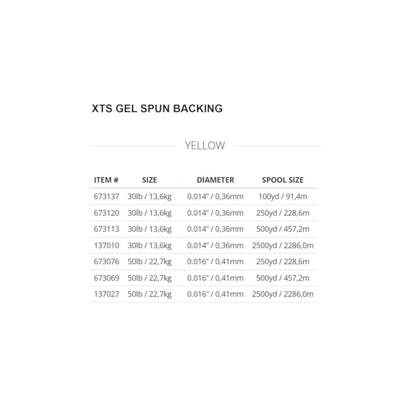 Scientific Anglers ティムコ(TIEMCO) フライライン サイエンティフィック アングラーズ XTSゲルスパンバッキング ゲルスパンポリエチレン 250yd 30lb