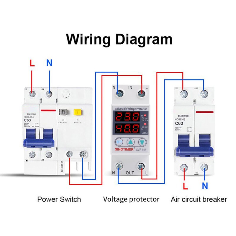 Multifunctional Adjustable Voltage Limit Current Protector Self Resetting Switch Dual