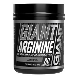 L-arginina En Polvo Alta Pureza Giant Sports / 400g / 80 Srv Sabor Sin Sabor