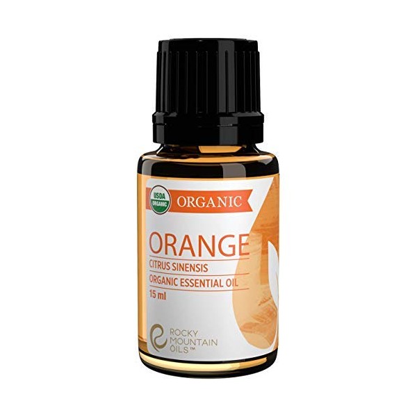 Rocky Mountain Oils - Organic Orange - 15 ml - 100% Pure and Natural Essential Oil