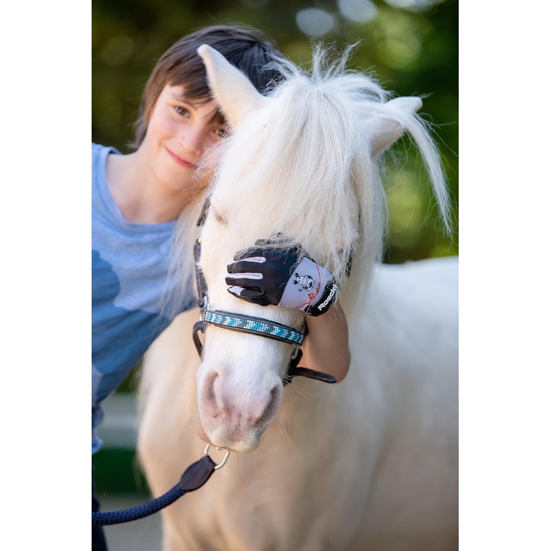 Roeckl Sports Kansas Kids Summer Riding Gloves, Turquoise 6