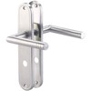 AGT Door lever: Stainless Steel Door Fitting Set for bathroom
