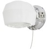Boston Harbor W39CH01LS-34473L 6890727 Dimmable Wall Light Fixture with Pull Chain, (1) 60/13 W, Medium, A19/Cfl Lamp, Chrome