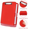 Meiikun Clipboard with Storage, Plastic Clipboards 8.5x11 with Pen Holder,