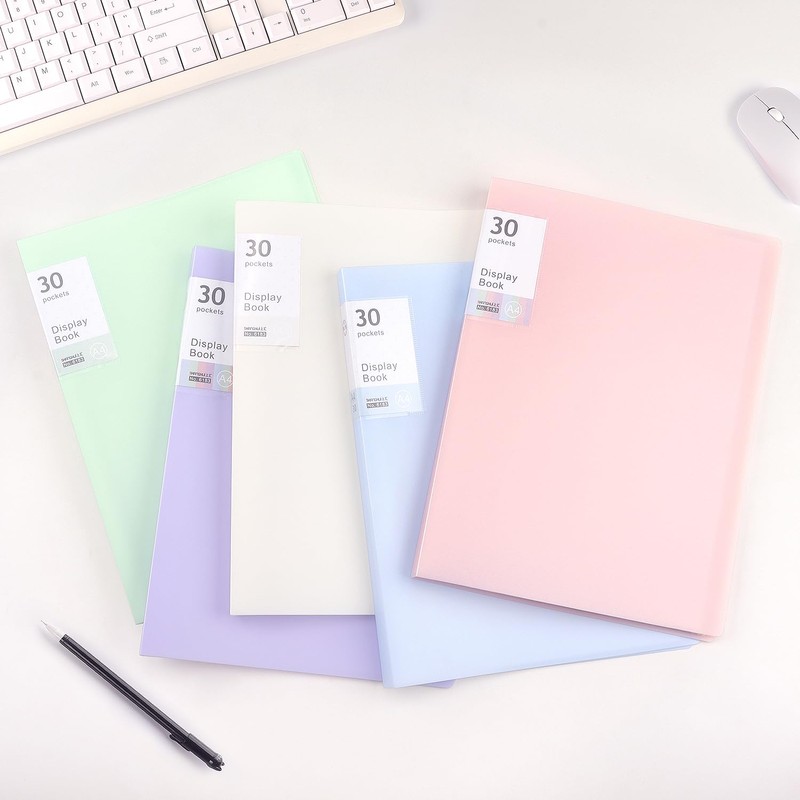 Tamaki Binder with Plastic Sleeves for A4 Size, 30 Pocket,