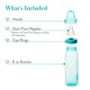 Evenflo Feeding Classic Tinted Plastic Standard Neck Bottles for Baby,
