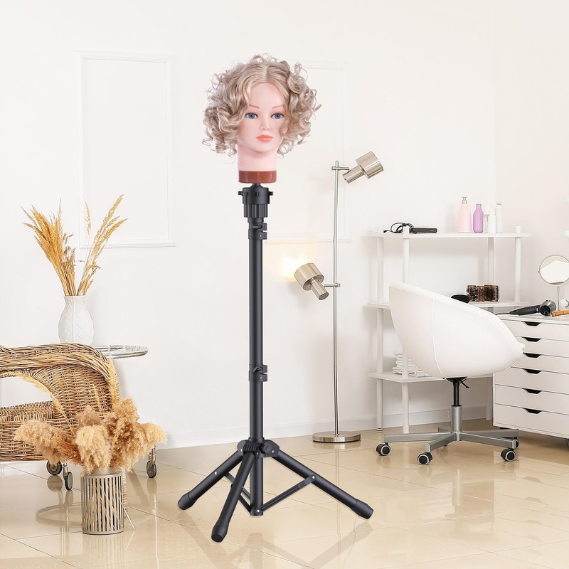 Relx Wig Head Stand - Adjustable Mannequin Head Stand -