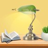 JCPYIUL Green Bankers Lamp with Pull Switch, Retro Desk Lamp