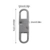 Zipper Pull Replacement, Double Opening Anti Theft Zipper Lock Detachable