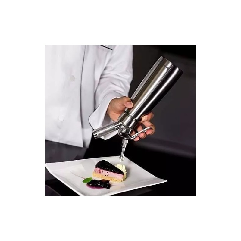 ICO Sifon Crema Batida Cafeboato 1/2 Lt Acero Inox. Envio