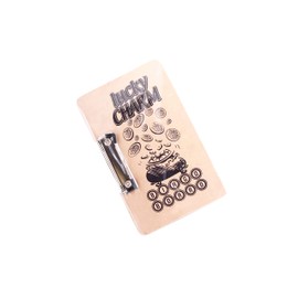 Vsorce4u 1 x 24cm x 15cm Wooden Bingo Board with Metal Side Clasp Clip Bingo Game Board With Hanging Clasp