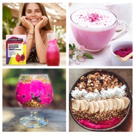 Wilderness Poets Freeze Dried Dragon Fruit Powder - Pitahaya Powder (80 Ounce - 5 Pound)